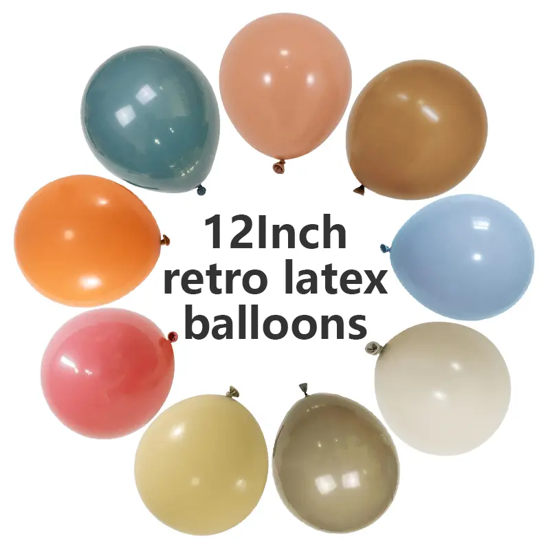 12 colių retro latekso balionai