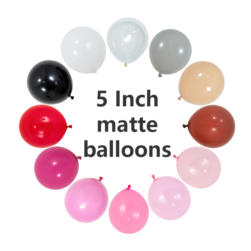5 colių matiniai latekso balionai