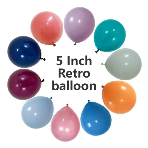 5 colių retro latekso balionai