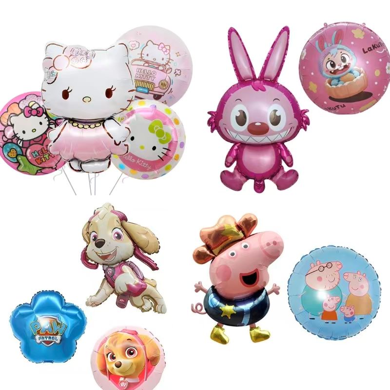 Animaciniai spausdinti folijos balionai