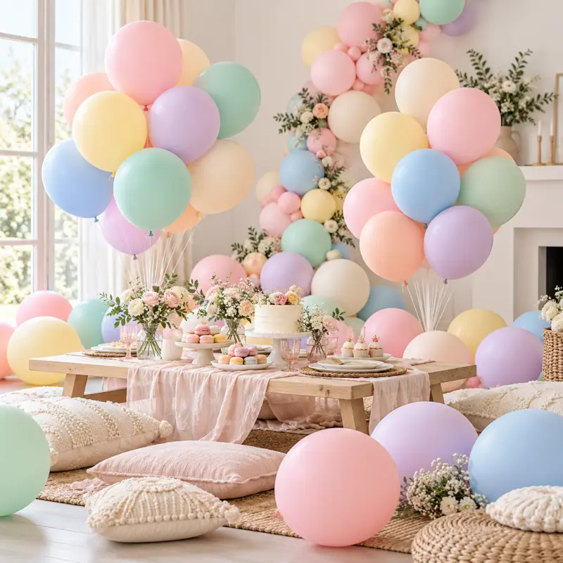18 colių Macaron latekso balionai