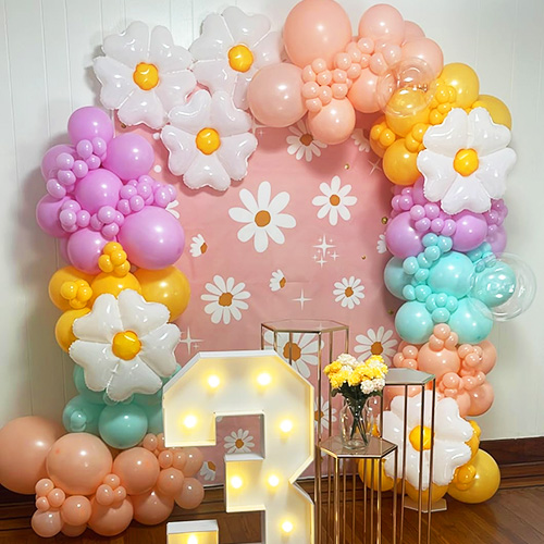Daisy Balloon Arch girliandos rinkinys