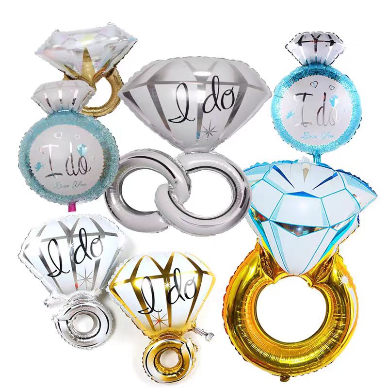 Sužadėtuvių žiedo folijos balionas