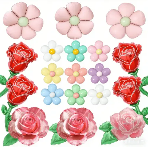 Gėlių folijos balionai