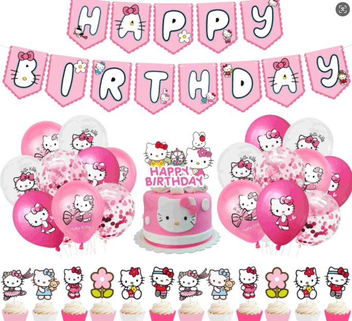 „Hello Kitty“ vakarėlio balionas