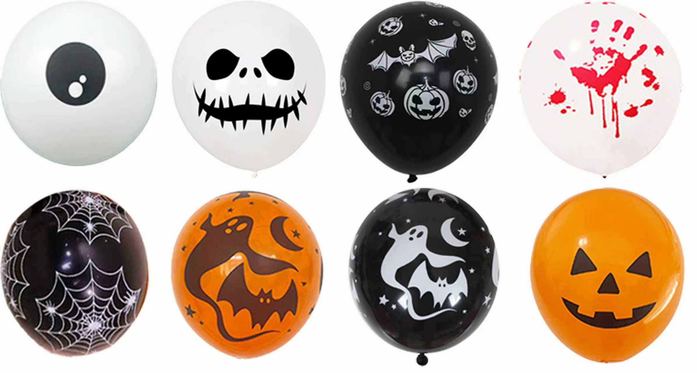Custom printed balloons for Halloween