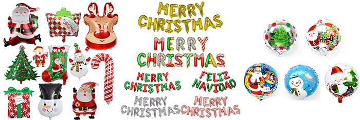 Christmas balloon decorations