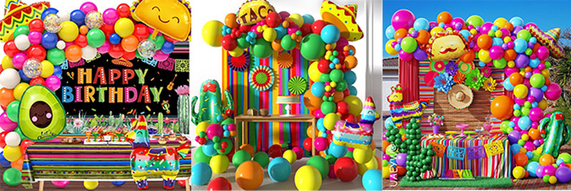 Mexican Fiesta Balloon Arch Garland Kit