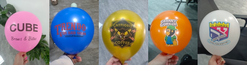Customized printed logo balloons