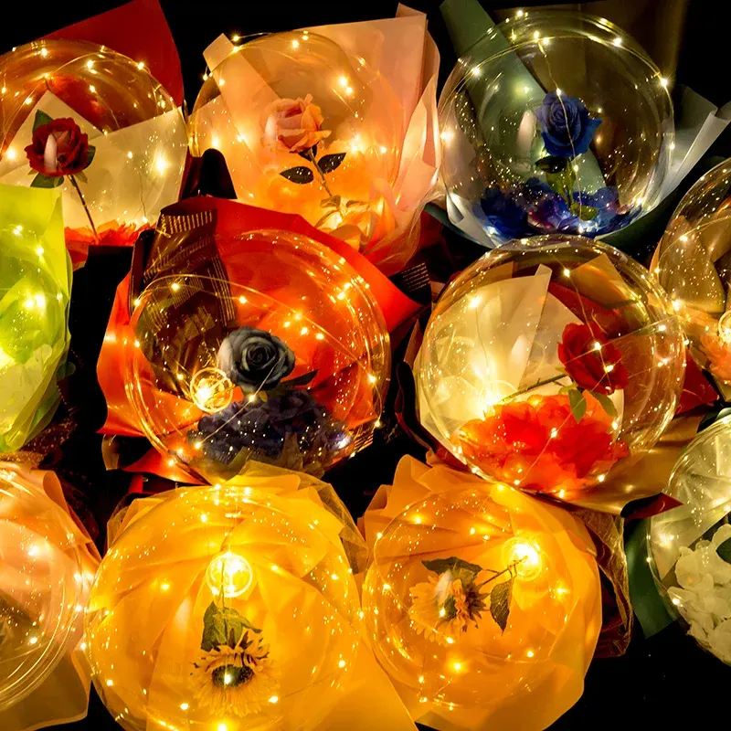 LED Rose Bobo balionai