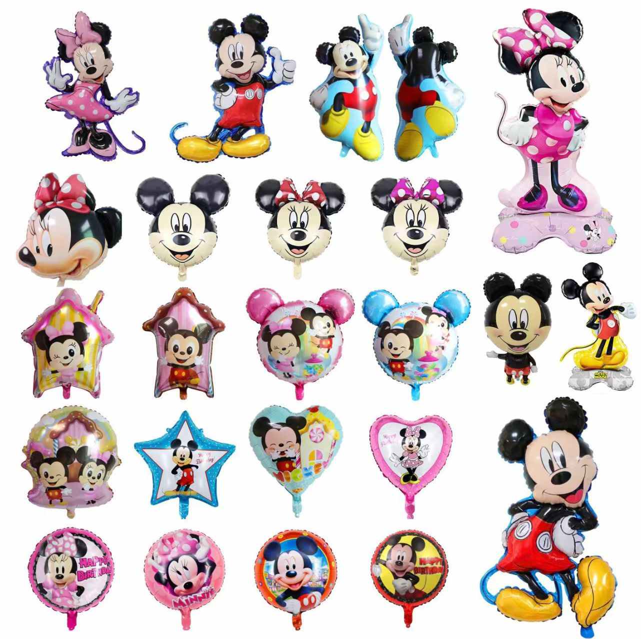 Mickey ir Minnie folijos balionai