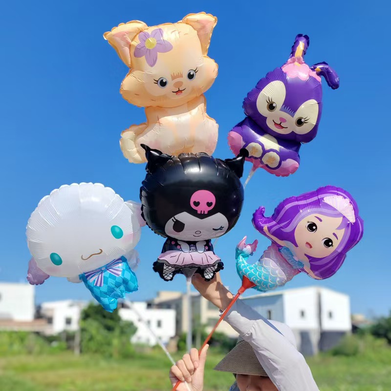 mini folijos balionai ant pagaliukų