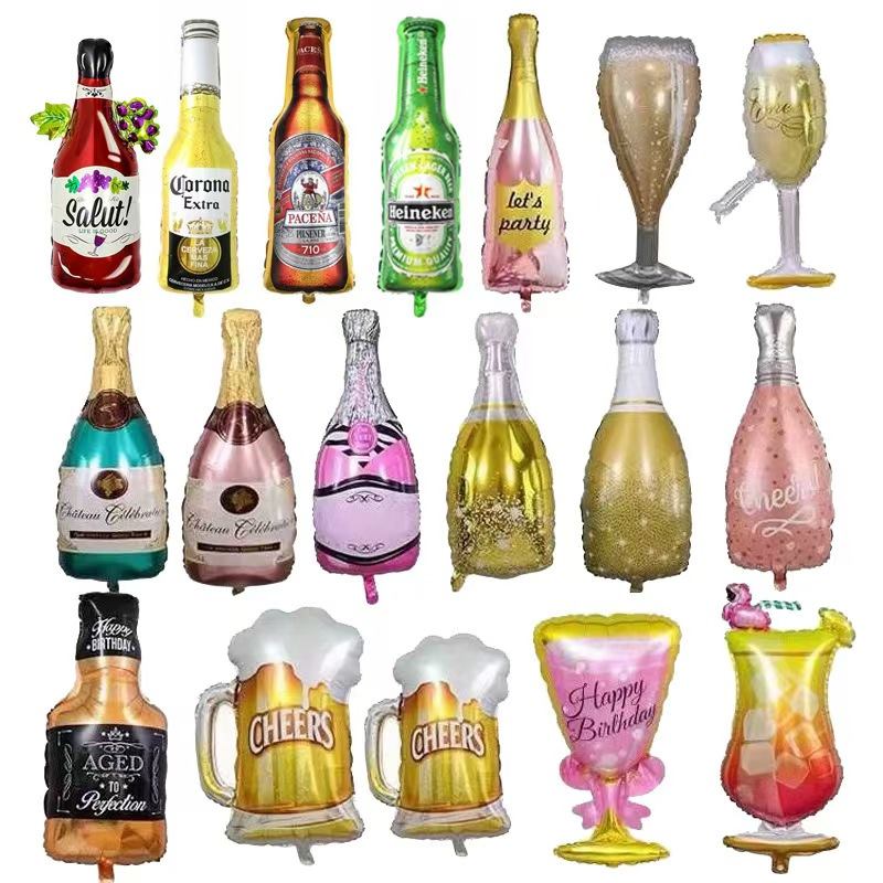 Vyno butelių folijos balionai